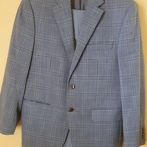 Michael Kors Classic Blue Check Blazer w/free slacks